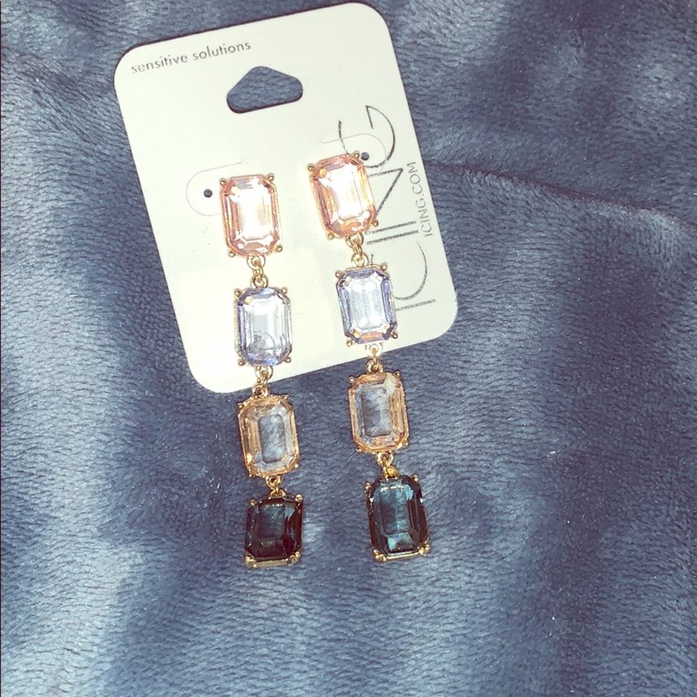 NWT ICING Earrings. Colorful dangle earrings.